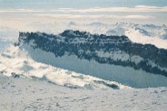 Le massif des Fiz, gigantesques murailles de 600m de hauteur (2800m)