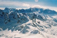 Le Mont-Blanc qui trône dans cette immensité