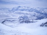 Panorama sud-est du sommet, vers les Ecrins