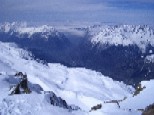 Panorama sud-ouest du sommet, vers le sud de Belledonne
