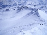 Panorama est du sommet, l'antécime